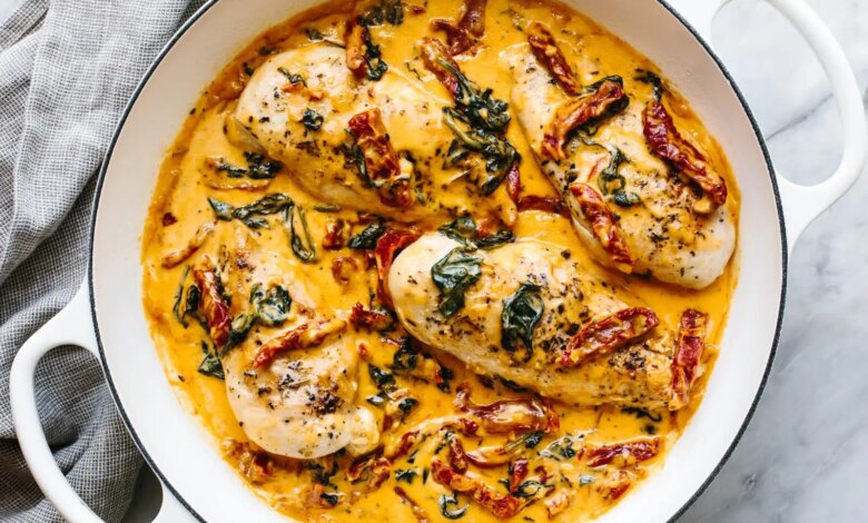 Makan Malam Terasa Mewah Tanpa Ribet, Creamy Tuscan Chicken Siap Kurang Dari Satu Jam