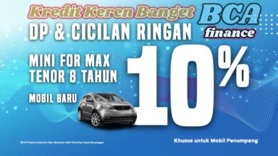 BCA Finance Pasang Bunga Mobil Baru 4 Persen, Promo Tenor 5 Tahun Berbatas Waktu