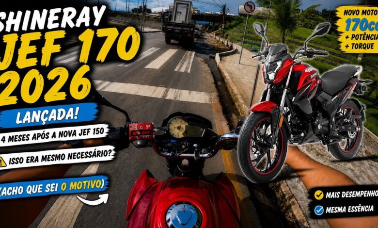 Shineray JEF 170 2026 Naik Kelas, Mesin Lebih Besar dan Fitur Harian Makin Lengkap