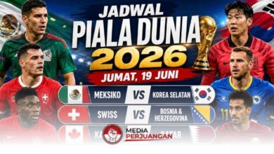 Jadwal Piala Dunia 2026 Jumat 19 Juni, Empat Laga Penentu Fase Grup dan Tiket Lolos Mulai Ditentukan