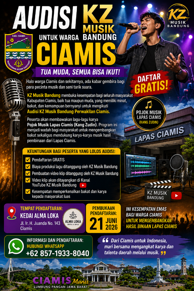 Audisi KZ Musik Bandung Dibuka Untuk Warga Ciamis, Gratis Daftar Dan Rekam Lagu