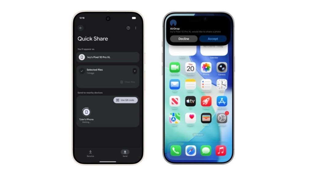 Android 17 Resmi Meluncur, Quick Share Kini Bisa Terhubung ke AirDrop Apple