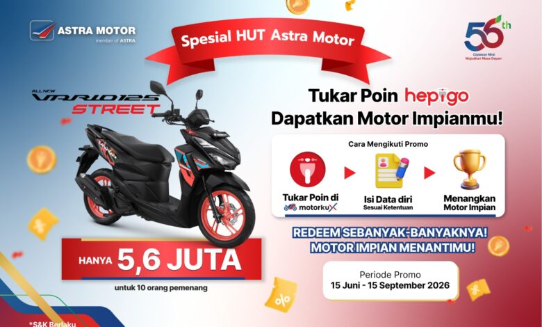 Astra Motor Jateng Rayakan 56 Tahun, Promo Honda dengan Subsidi hingga Rp5,6 Juta untuk Konsumen Setia