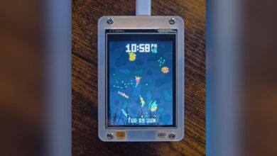Akuarium Pixel di ESP32 CYD Ini Bukan Cuma Lucu, Bisa Jalan Sendiri dan Tetap Berguna