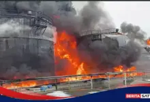 Serangan Drone Terbesar Ukraina Hantam Moskwa, Dua Kilang Minyak Rusia Terbakar