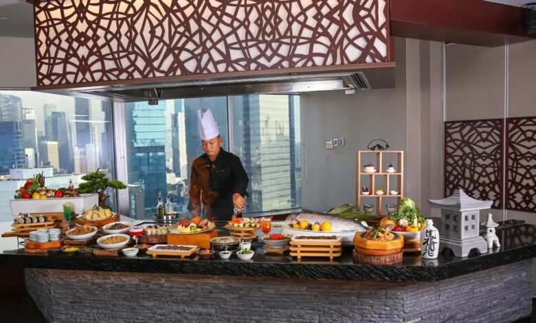 Brunch Jepang Premium Di Atas Bundaran HI, Ada Live Teppanyaki Dan Sake Pairing