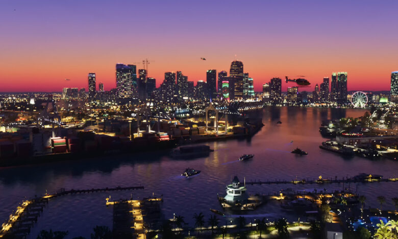 Vice City Malam Hari Tampil Padat Dan Hidup, Rockstar Pamer Detail Yang Mengejutkan