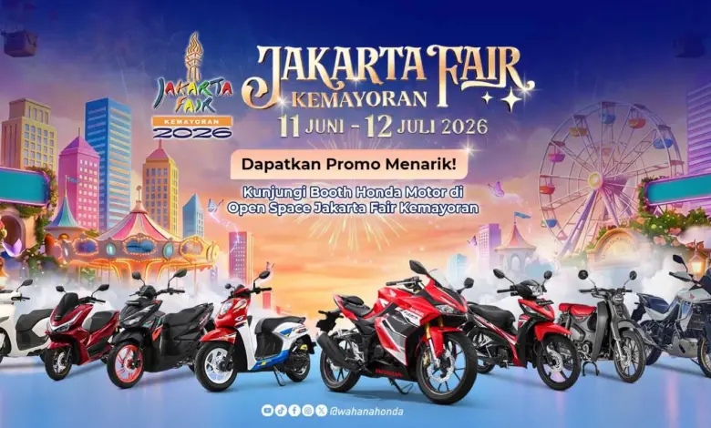 Jakarta Fair 2026 Buka Diskon Motor Terbesar, DP Ratusan Ribu dan Helm Premium Gratis