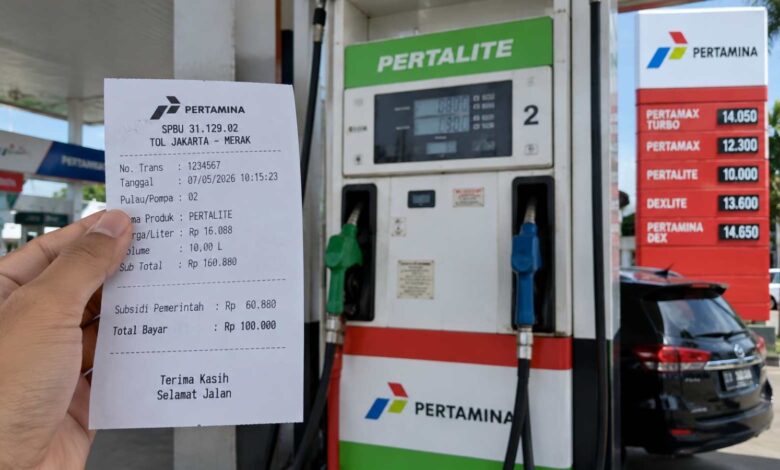 Struk Tulis Rp18.040 per Liter, Ini Alasan Pertalite Tetap Dibayar Rp10.000