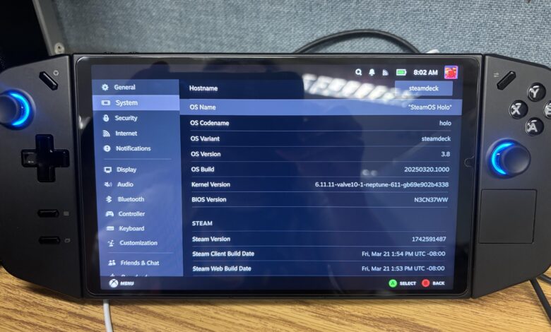 SteamOS 3.8 Meluncur, Update Ini Bisa Bikin Steam Deck dan Legion Go Makin Stabil