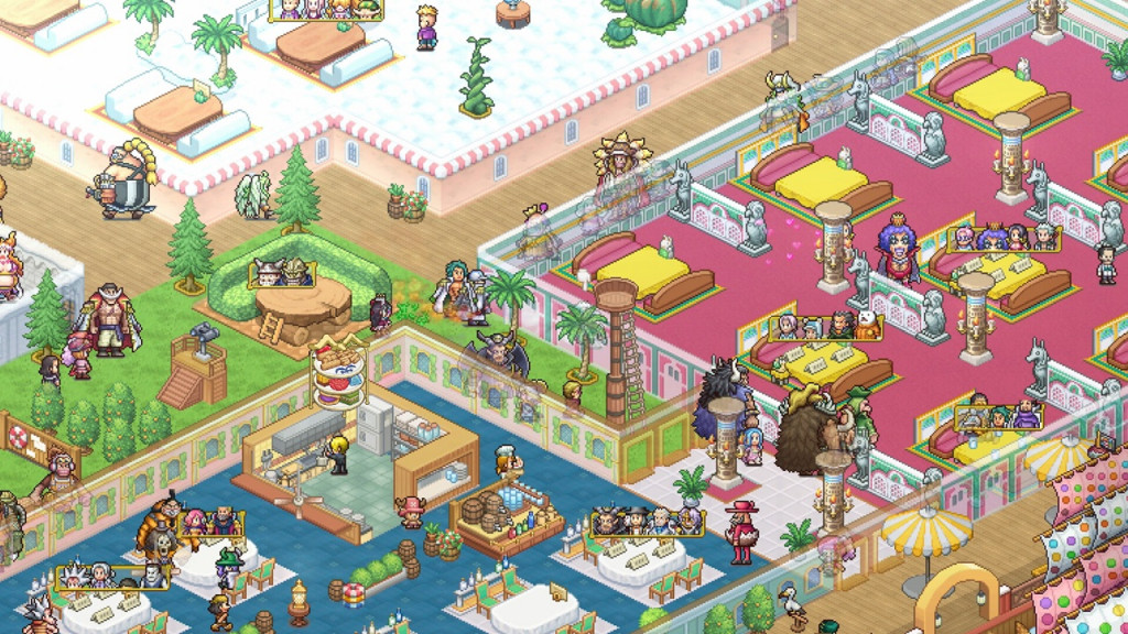 One Piece Grand Gourmet, Luffy Buka Restoran Kapal Dalam Simulasi Kuliner Kairosoft