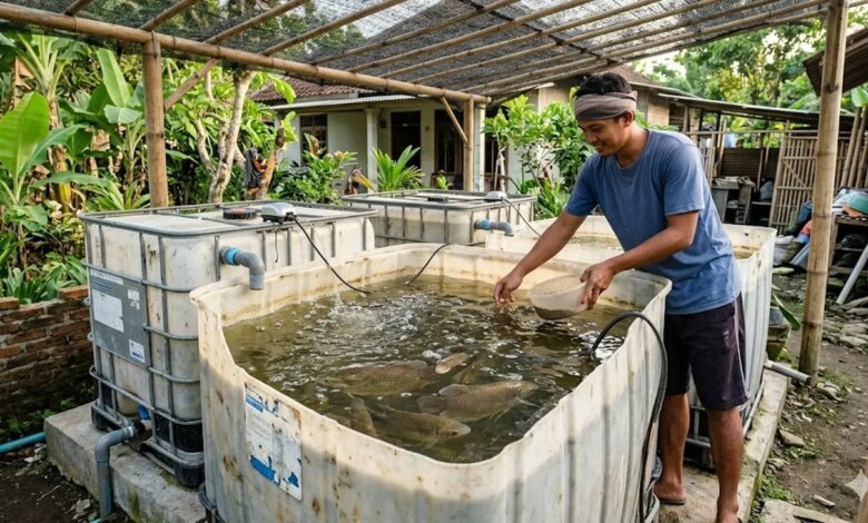 Lahan Sempit Bukan Alasan, Budidaya Gurame di Tandon Bekas Ini Bisa Tekan Modal dan Pakan