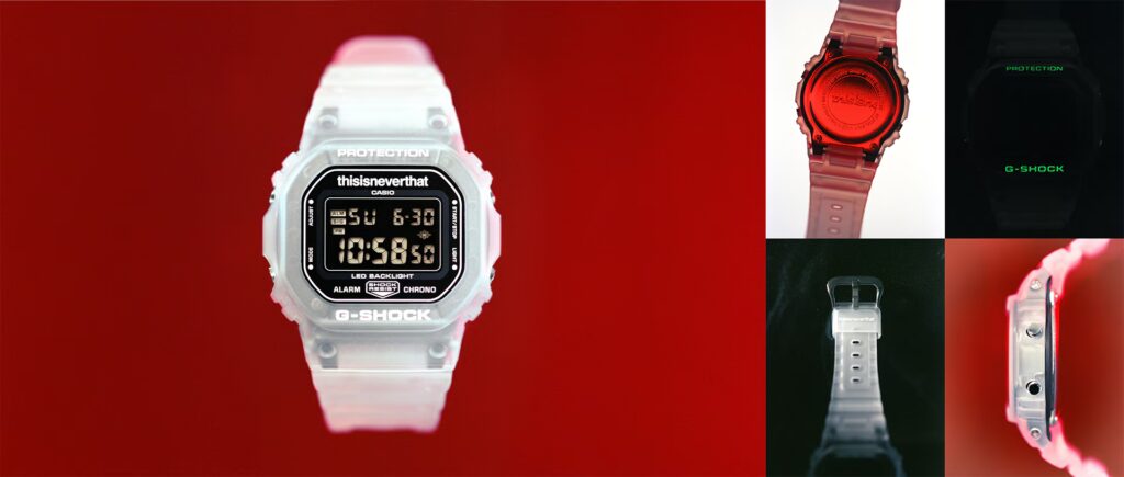 Casio G-Shock x thisisneverthat, Transparan 90-An Yang Menyala Dalam Gelap