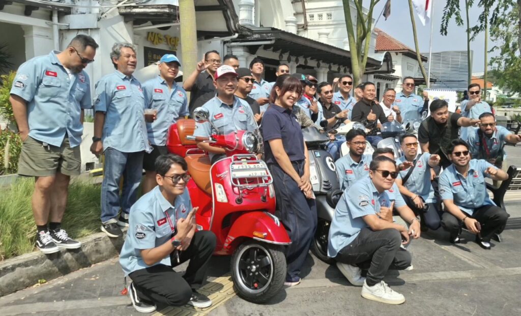 Aplikasi SIGNAL Dan PT Pos Gelar Turing Jawa-Bali, Pajak Kendaraan Dijual Lewat Komunitas Vespa