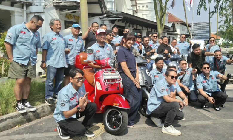 Aplikasi SIGNAL Dan PT Pos Gelar Turing Jawa-Bali, Pajak Kendaraan Dijual Lewat Komunitas Vespa