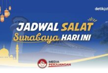Kemenag Rilis Jadwal Sholat Jawa Timur 20 Juni 2026, Waktu Imsakiah Tiap Kota Terbaca Jelas