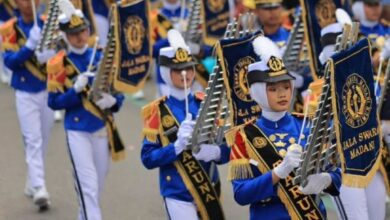 Sembilan SMA Jatim Turun Di Madiun, Parade Military Drumband Pikat Ribuan Warga Dan Gerakkan Ekonomi