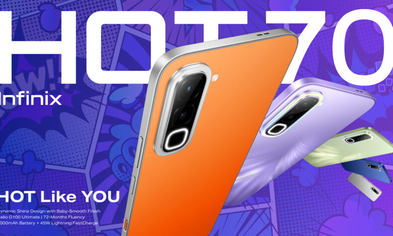 Infinix HOT 70 Datang dengan Desain Bunglon, Baterai 6000mAh dan Harga Mulai Rp2 Jutaan