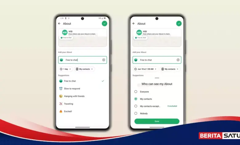 WhatsApp Rapikan Fitur About, Preview dan Privasi Kini Satu Layar
