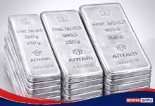 Harga Perak Antam Tak Bergerak di Akhir Pekan, Pasar Global Justru Melemah