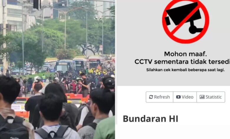 CCTV Bundaran HI Mendadak Offline Saat Demo BEM UI, Publik Kehilangan Pantauan Real-Time