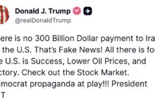 Ancaman Baru Trump ke Iran Guncang Pasar, Saham AS Melemah Di Tengah Lonjakan Harga Minyak
