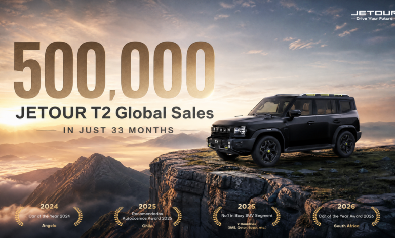 Jetour T2 Tembus 500 Ribu Unit Dalam 33 Bulan, SUV Boxy Ini Menggoda Pasar Global