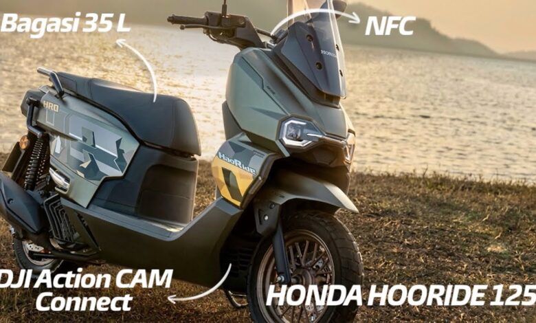 Honda HooRide 125 Bikin Skutik 125 CC Naik Kelas, Bisa Terkoneksi Langsung ke DJI Action