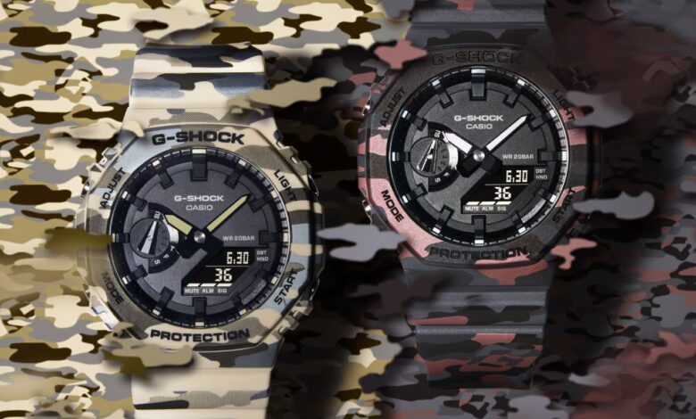 Casio Rilis 4 G-Shock Bold Camo, Aksen Emas dan Motif Tersembunyi Jadi Daya Pikat Utama