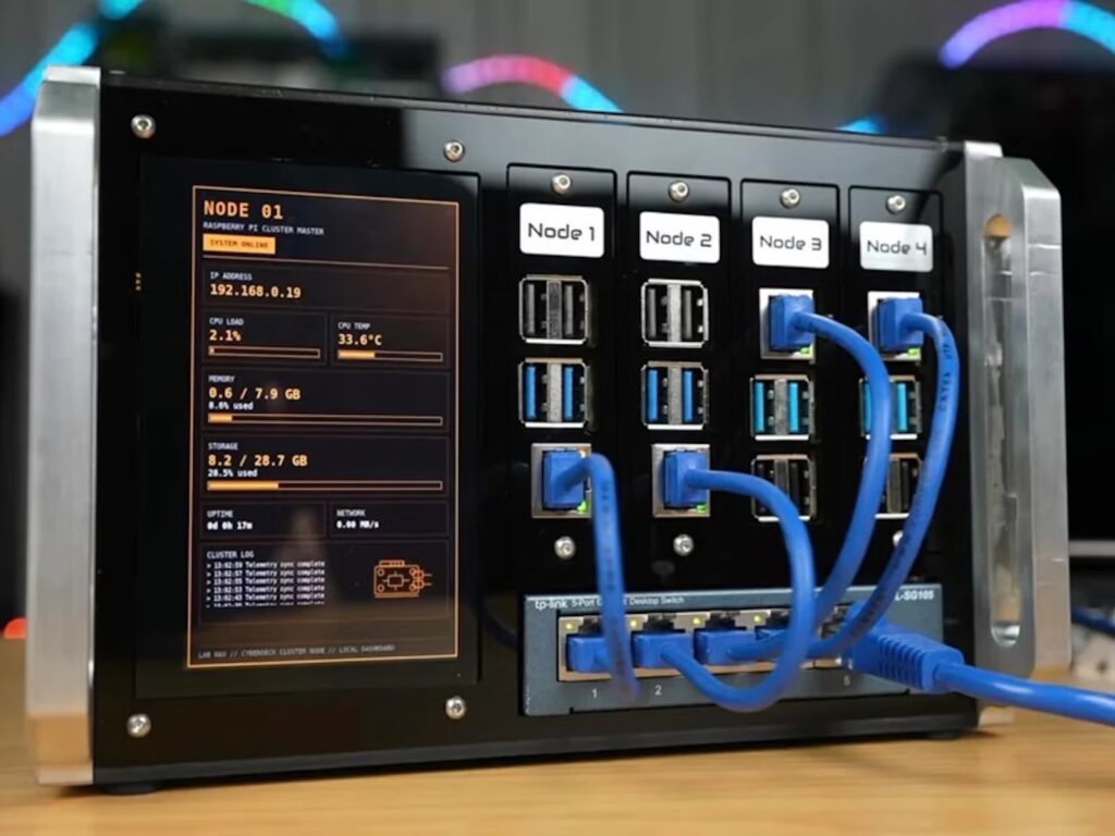 Cluster Raspberry Pi 4-Node Ini Bisa Dijinjing Satu Tangan, Desainnya Malah Lebih Mencuri Perhatian