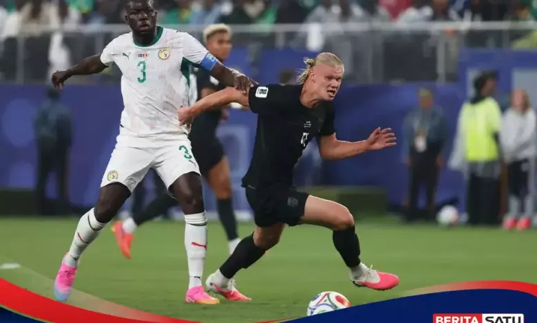 Haaland Nyaris Menggila, Norwegia Unggul Tipis atas Senegal Saat Jeda