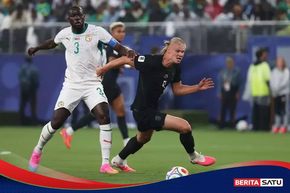Haaland Nyaris Menggila, Norwegia Unggul Tipis atas Senegal Saat Jeda