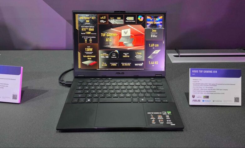 ASUS TUF Gaming A14 Meluncur dengan RTX 5060, Laptop AI Tipis yang Siap Libas Game AAA