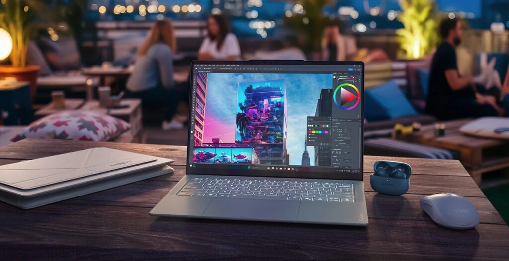 Lenovo Yoga Slim 7i Ultra Aura Edition di Tangan Saya, Belum 1 Kg tapi Terasa Serius Premium