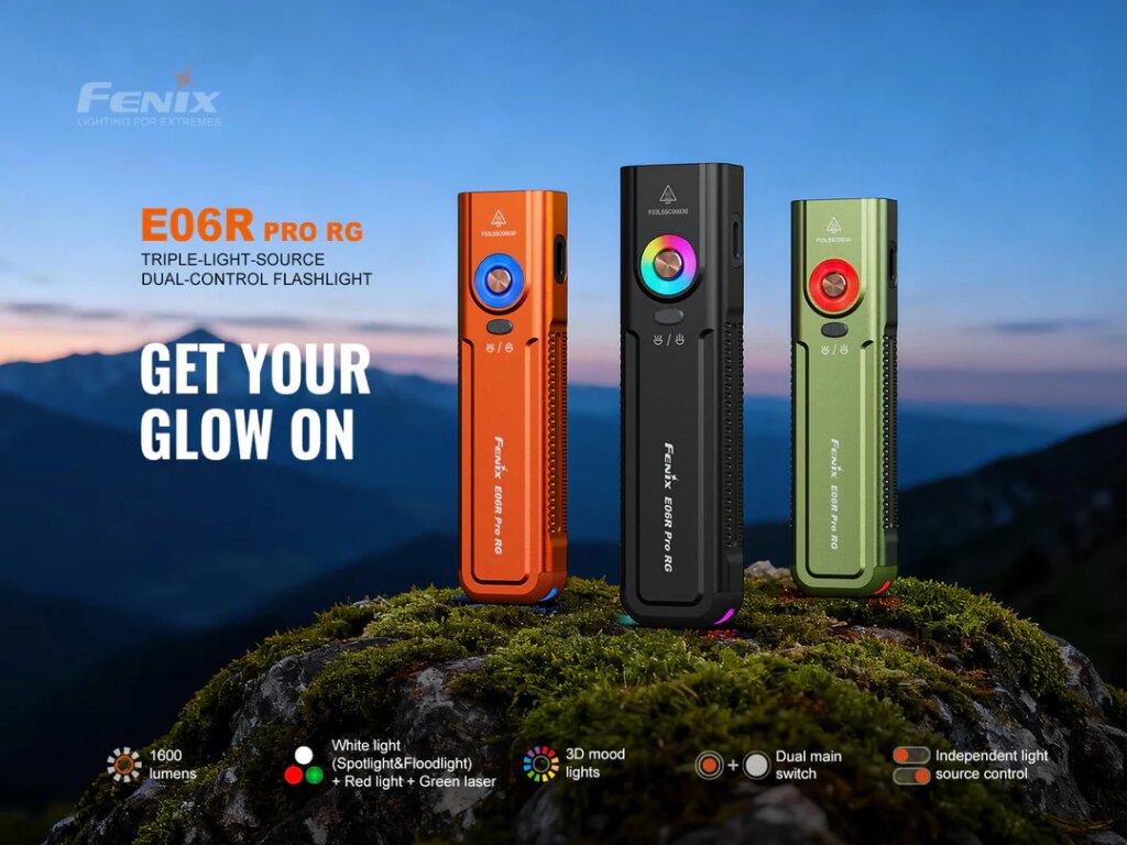 Fenix E06R Pro RG Hadir Dengan Laser Hijau Dan Lampu Merah, Desain Tipis Tetap Dipertahankan