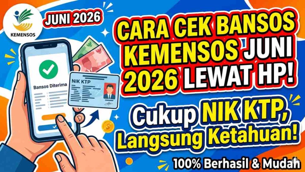 Cek Bansos Kemensos Cukup Pakai NIK KTP, Tak Perlu Lagi Datang ke Kantor Desa