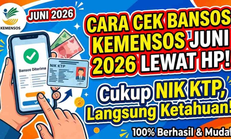 Cek Bansos Kemensos Cukup Pakai NIK KTP, Tak Perlu Lagi Datang ke Kantor Desa