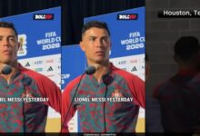 Baru Cetak Brace, Ronaldo Kesal Saat Ditanya Messi Lagi