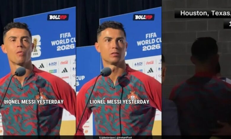Baru Cetak Brace, Ronaldo Kesal Saat Ditanya Messi Lagi