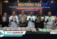 Polda Jatim Bongkar 3.157 Kasus Narkoba Dalam 6 Bulan, Puluhan Ton Barang Bukti Disita