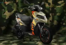 Aprilia SR 175 Dan 125 Hadir Dengan Loreng Militer, Harga Tetap Ramah Di India