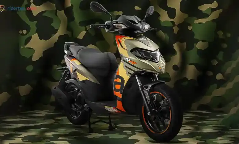 Aprilia SR 175 Dan 125 Hadir Dengan Loreng Militer, Harga Tetap Ramah Di India