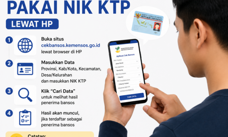 Cara Cek Bansos Lansia dan Disabilitas Lewat HP, Cuma Pakai NIK KTP