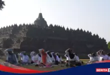 Yoga di Pelataran Borobudur, Saat Alam, Sejarah, dan Hening Menyatu