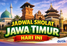 Jadwal Sholat Jawa Timur 27 Juni 2026, Seluruh Kabupaten Kota dari Subuh hingga Isya