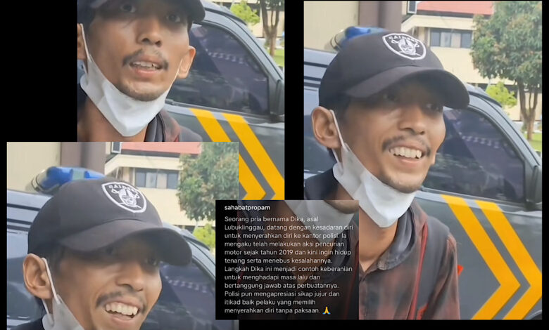 Uang Curian Habis untuk Hidup Sehari-Hari, Pemuda di Lubuk Linggau Akhirnya Menyerahkan Diri