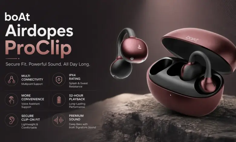 Boat Airdopes ProClip Muncul Sebagai TWS Open-Ear Murah, Baterainya Tahan 52 Jam