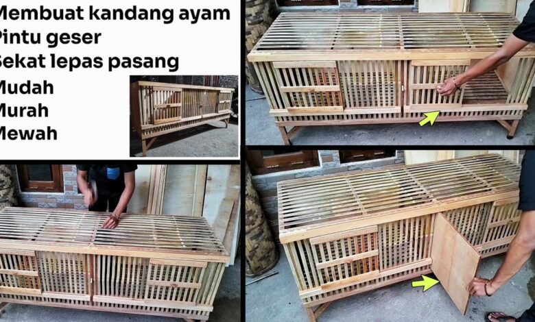 7 Desain Kandang Ayam Pintu Geser, Solusi Cerdas saat Lahan Sempit Terasa Makin Sesak