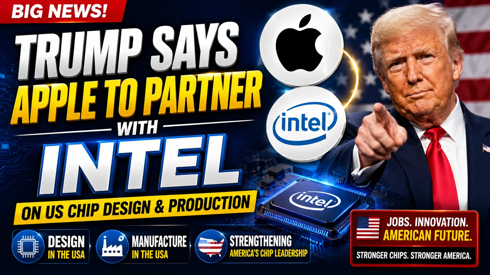 Trump Buka Sinyal Besar untuk Apple dan Intel, Chip iPhone Bisa Pindah ke Amerika