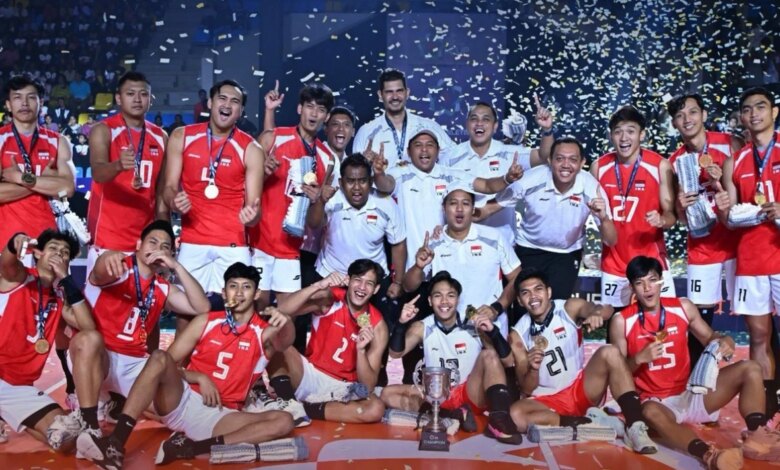 Media Korea Geram, Indonesia Balas Kekalahan dan Juara AVC Volleyball Cup Tanpa Ampun